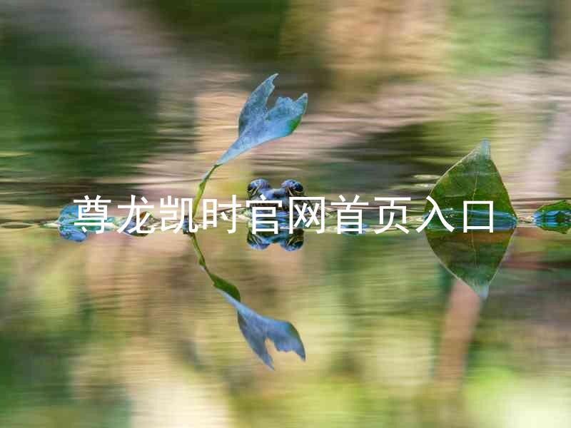 尊龙凯时官网首页入口